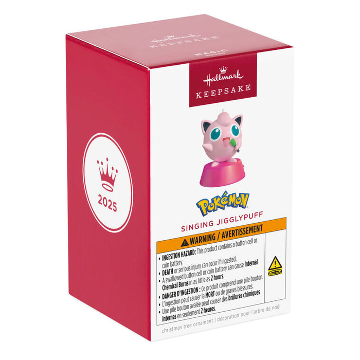 Hallmark : 2025 Keepsake Pokémon Singing Jigglypuff Ornament With Sound (302) at Annie's Hallmark