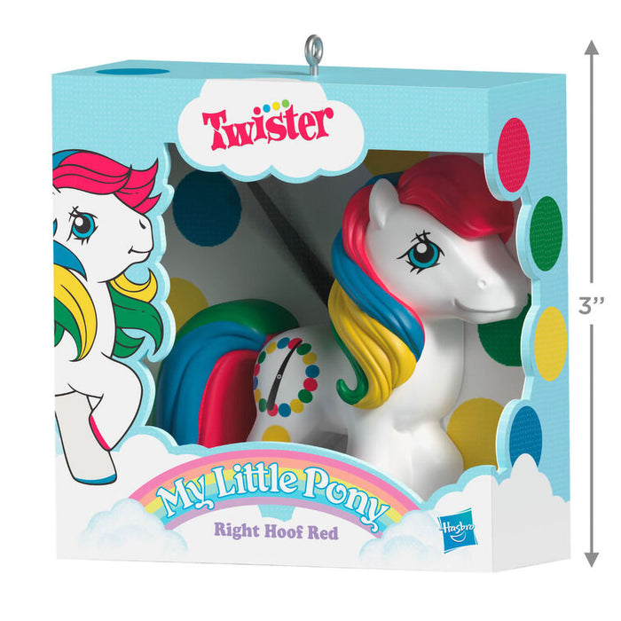 Hallmark : 2025 Keepsake Hasbro® My Little Pony® Retro Twister® Right Hoof Red Ornament (278) at Annie's Hallmark