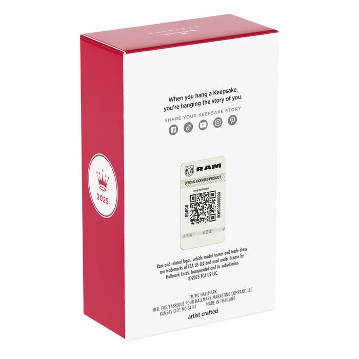 Hallmark : 2025 Keepsake Yellowstone 2014 Ram 3500 2025 Ornament (7) at Annie's Hallmark