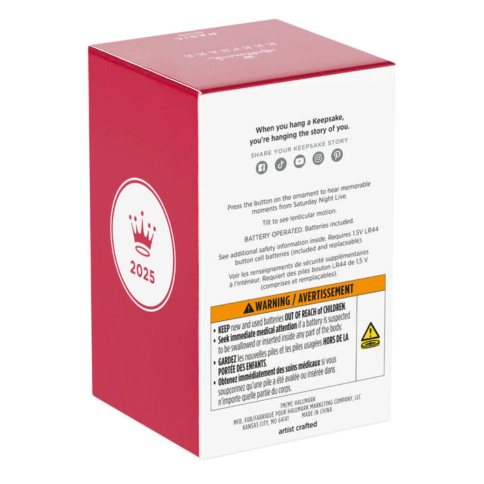 Hallmark : 2025 Keepsake Saturday Night Live Fifty Years of SNL Ornament With Sound (124) at Annie's Hallmark