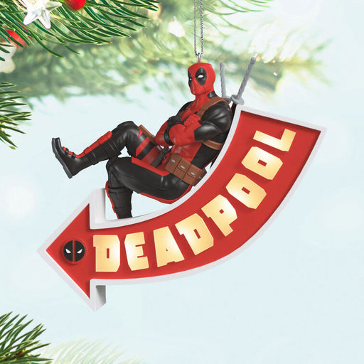 Hallmark : 2025 Keepsake Marvel Deadpool It's a Sign! Ornament With Light (190) at Annie's Hallmark