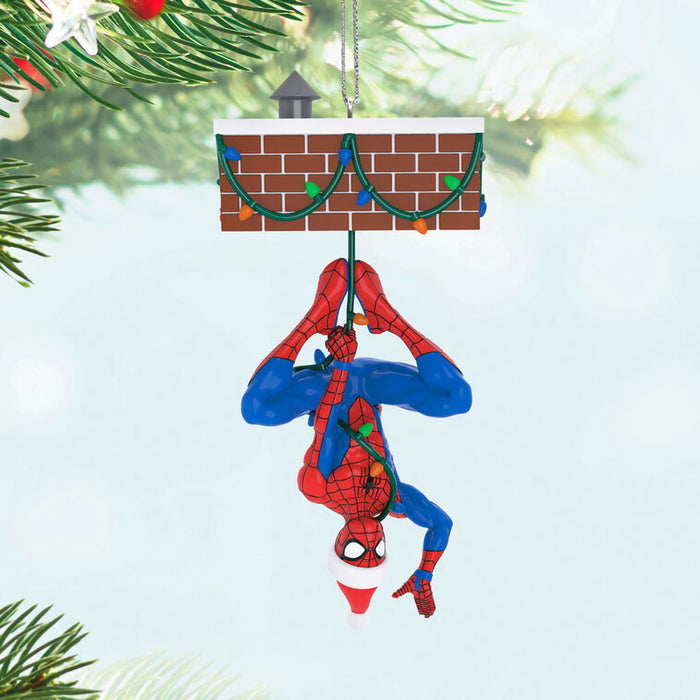 Hallmark : 2025 Keepsake Marvel Spider-Man Peekbuster Ornament With Motion-Activated Sound (316) at Annie's Hallmark