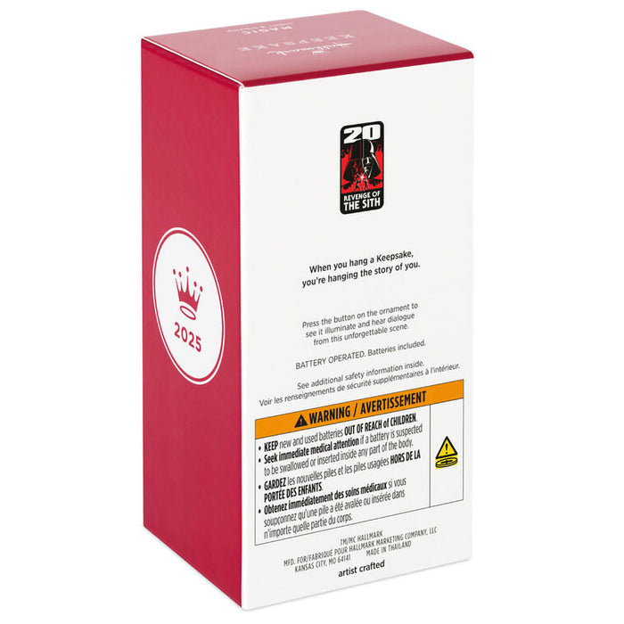 Hallmark : 2025 Keepsake Star Wars: Revenge of the Sith™ Execute Order 66 Ornament With Light and Sound (112) at Annie's Hallmark