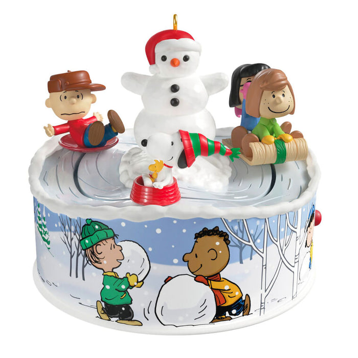 Hallmark : 2025 Keepsake The Peanuts® Gang Let's Go Sledding! Musical Ornament With Light and Motion (209) at Annie's Hallmark