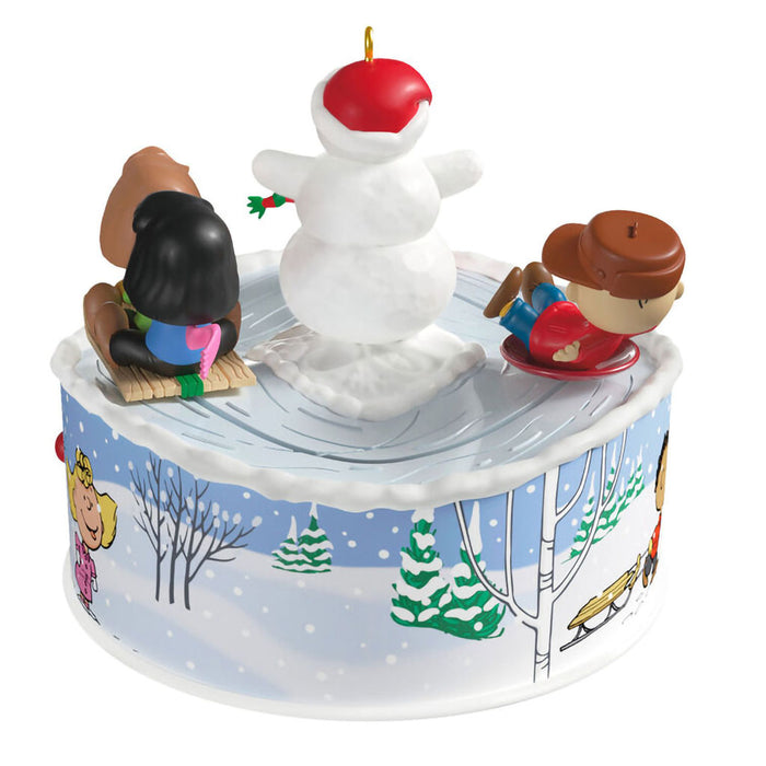 Hallmark : 2025 Keepsake The Peanuts® Gang Let's Go Sledding! Musical Ornament With Light and Motion (209) at Annie's Hallmark