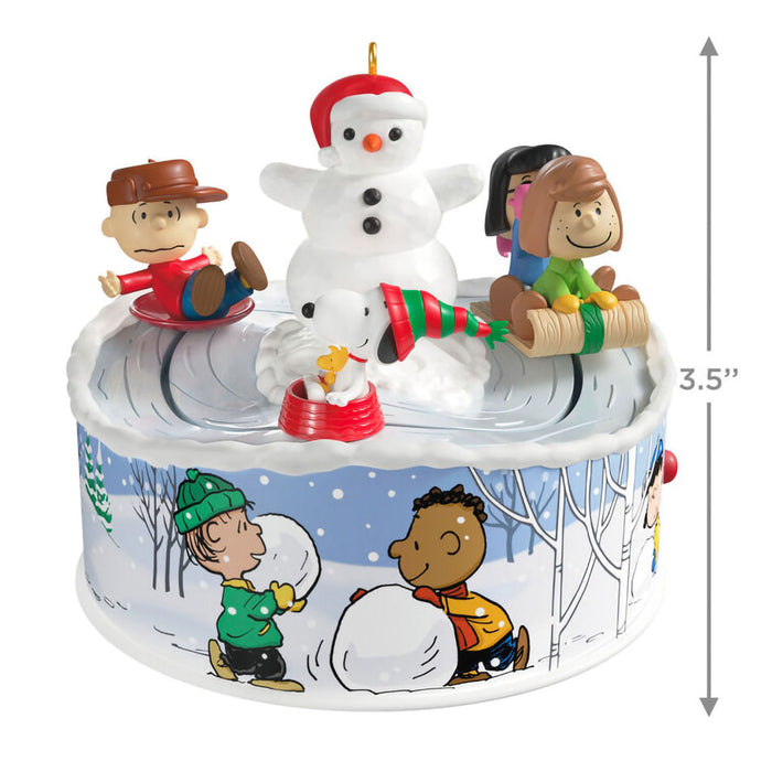 Hallmark : 2025 Keepsake The Peanuts® Gang Let's Go Sledding! Musical Ornament With Light and Motion (209) at Annie's Hallmark