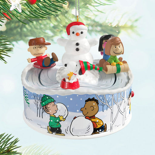 Hallmark : 2025 Keepsake The Peanuts® Gang Let's Go Sledding! Musical Ornament With Light and Motion (209) at Annie's Hallmark