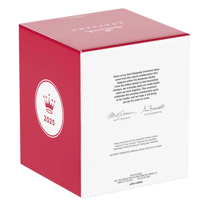 Hallmark : 2025 Keepsake The Peanuts® Gang Let's Go Sledding! Musical Ornament With Light and Motion (209) at Annie's Hallmark