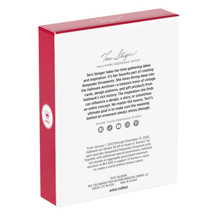 Hallmark : 2025 Keepsake Strength Shines Through Ornament Benefiting Susan G. Komen® (325) at Annie's Hallmark
