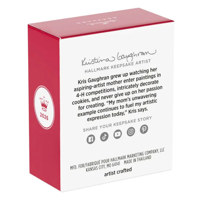 Hallmark Keepsake Artist box with red and white design