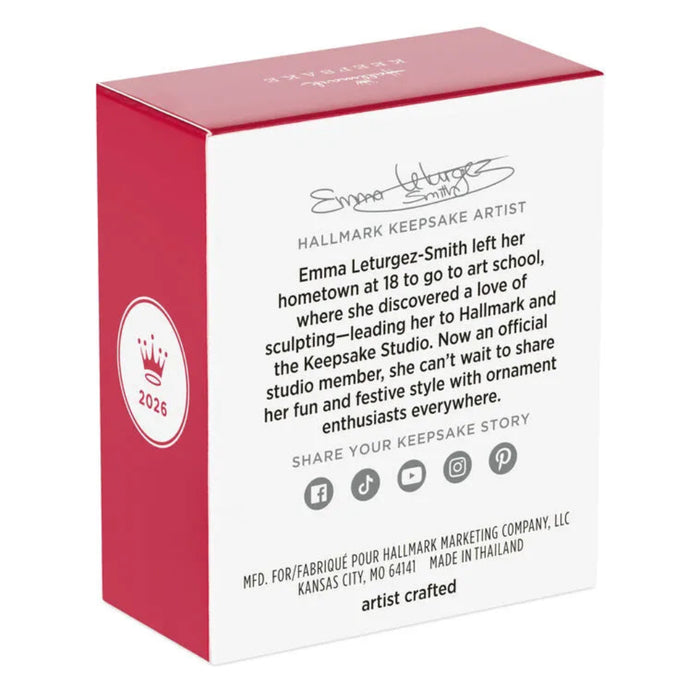 Hallmark Keepsake Artist packaging with red and white design