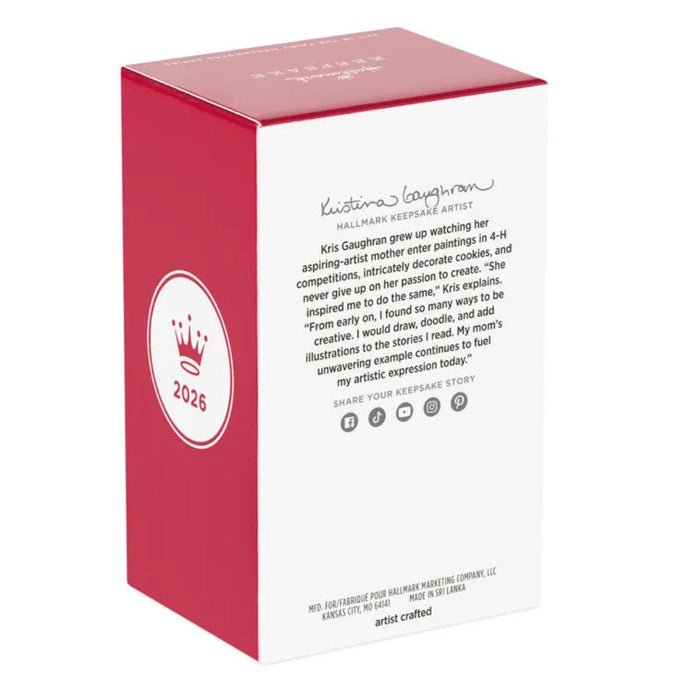 Red and white box with text and a logo on a white background