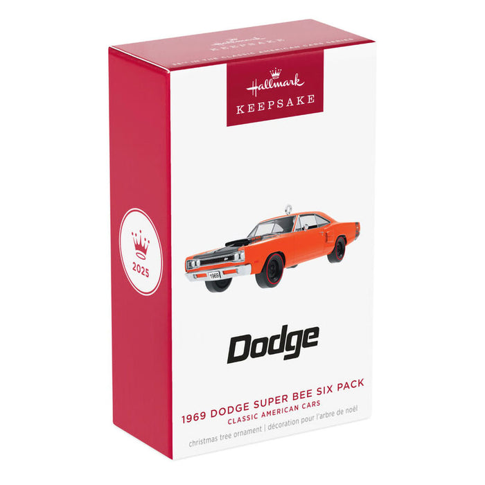 Hallmark : 2025 Keepsake Classic American Cars 1969 Dodge Super Bee Six Pack 2025 Metal Ornament (3) at Annie's Hallmark