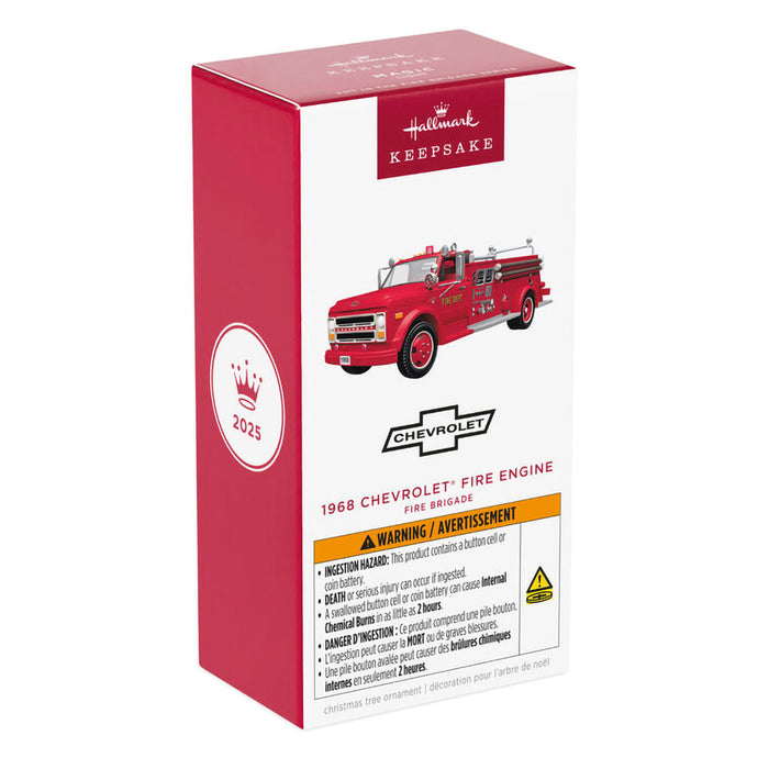Hallmark : 2025 Keepsake Fire Brigade 1968 Chevrolet® Fire Engine 2025 Ornament With Light (2) at Annie's Hallmark