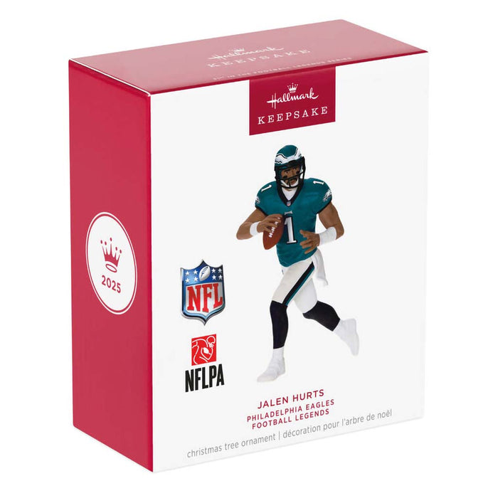 Hallmark : 2025 Keepsake NFL Philadelphia Eagles Jalen Hurts Football Legends Ornament (29) - Shop in-store at Annie's Hallmark locations in Londonderry and Salem, NH, or explore our full selection online.