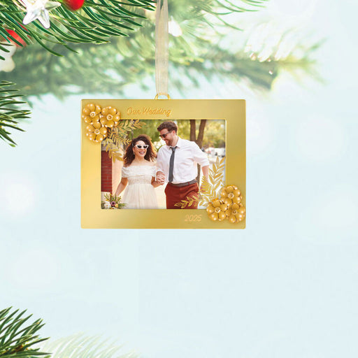 Hallmark : 2025 Keepsake Our Wedding 2025 Photo Frame Metal Ornament (263) at Annie's Hallmark