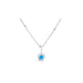 Crafted for everyday wear, this lightweight necklace offers both comfort and style. The vibrant CZ stone catches the light beautifully.