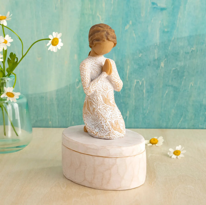 Willow Tree : Prayer of Peace Keepsake Box - Seeking the quiet within