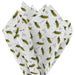 Folded  Birthday Dill with it tissue paper on white background 