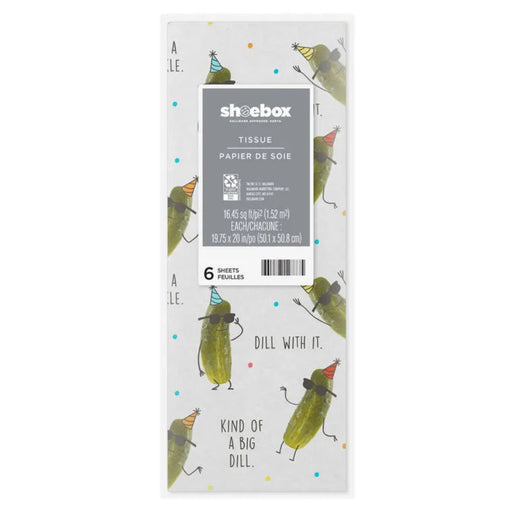  Birthday Dill with it tissue paper on white background 