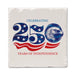 Highland 250 Years single tumbled stone tile coaster featuring a vintage Scottish-inspired design for protecting tables and decorating any home.