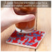 Celebrate American pride with the Highland Americana Bows Single Tumbled Tile Coaster.