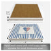 Show your American pride with the Highland USA Heart Single Tumbled Tile Coaster. 