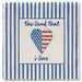Show your American pride with the Highland USA Heart Single Tumbled Tile Coaster. 