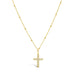 The delicate chain enhances the timeless design, creating a piece that is both meaningful and sophisticated.