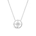 Stia Couture compass necklace in sterling silver ready for gifting