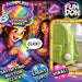 Promotional image of Dumpling Keychain Fidget with children and a green bag, featuring Fun Doh branding.