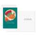 Thanksgiving card with a turkey illustration and text on a teal background
