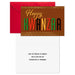 Kwanzaa card with red envelope on a white background