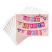 Set of greeting cards with 'Happy Hearts Day!' design on a white background