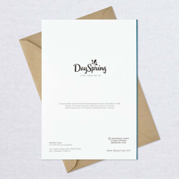 DaySpring card with envelope on a light gray background