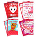Collection of Valentine's Day cards with various designs on a white background