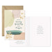 Sympathy card with artistic design and text on a white background