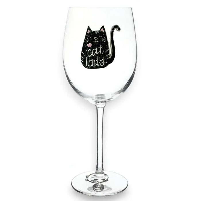 "Crafted from lead-free crystal-clear glass, this 21 oz stemmed glass combines functionality with festive flair."