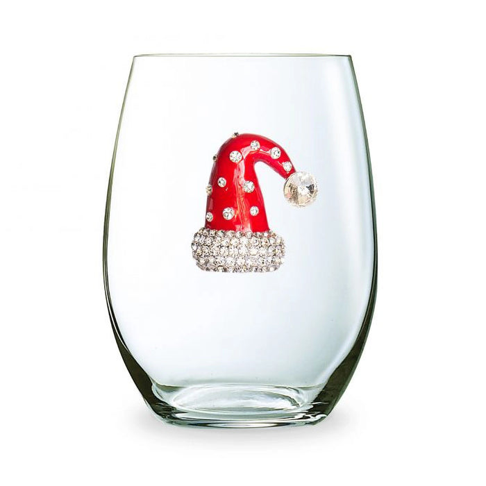 Christmas hat stemless