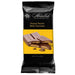 A package of Abdallah Peanut Butter Milk Chocolate bar, featuring a black and yellow wrapper with a photo of chocolate pieces showing the peanut butter filling.