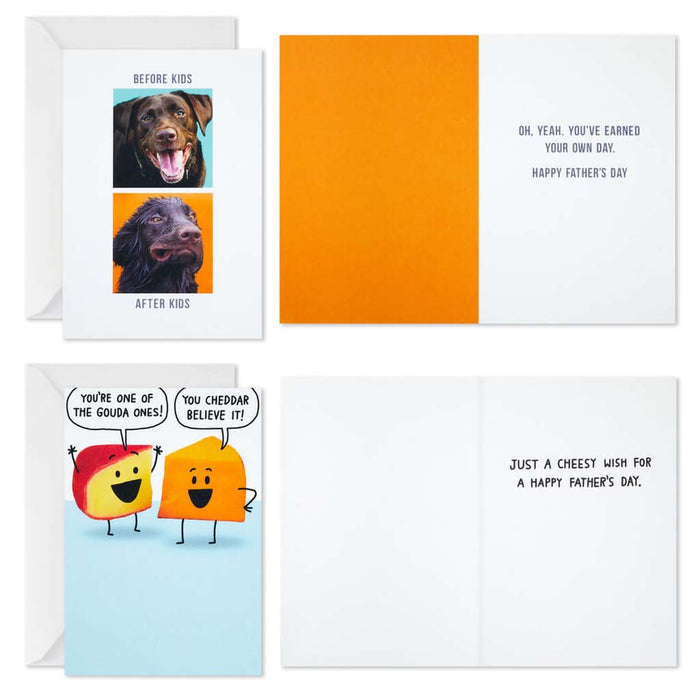 Hallmark : Punny Wishes Assorted Father's Day Cards, Pack of 4. Shop in-store at Annie's Hallmark locations in Londonderry and Salem, NH, or explore our full selection online.