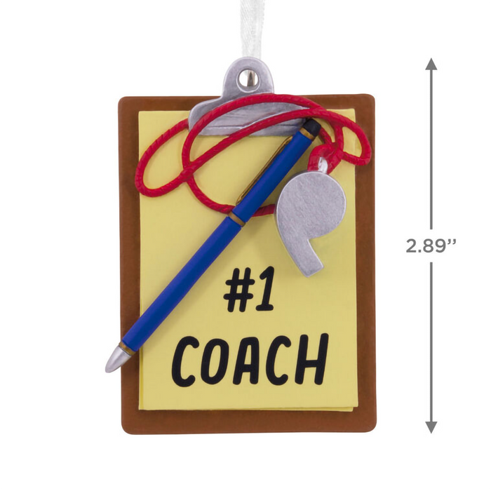 Hallmark : #1 Coach Clipboard Hallmark Ornament