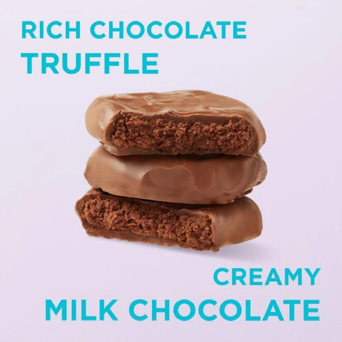 Assorted Russell Stover chocolate truffles, all encased in luscious milk chocolate, presented in a stylish box.