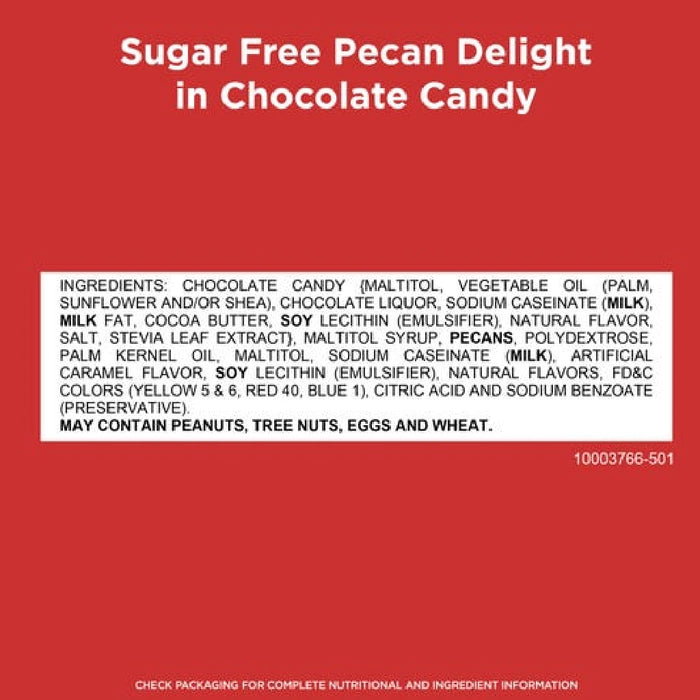 Russell Stover : Sugar Free Pecan Delight Chocolate Candy