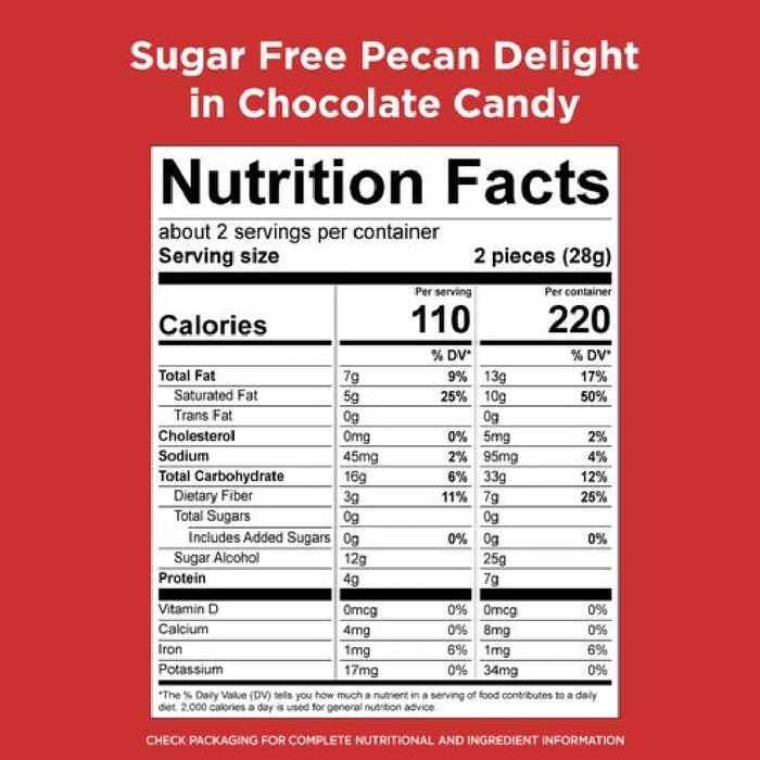 Russell Stover : Sugar Free Pecan Delight Chocolate Candy