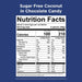 A pack of four Russell Stover sugar-free coconut chocolates, each piece wrapped for freshness and flavor.
