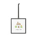 Framed artwork illustrating a joyful home, filled with bright colors and a sense of comfort.