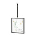 An ornament that reads "I love you to the moon and back," designed to convey a message of enduring love.