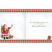 Christmas card with Santa Claus and festive border