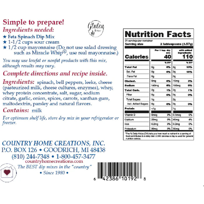 A vibrant feta spinach dip mix displayed in a bowl, highlighting its creamy consistency and fresh ingredients.